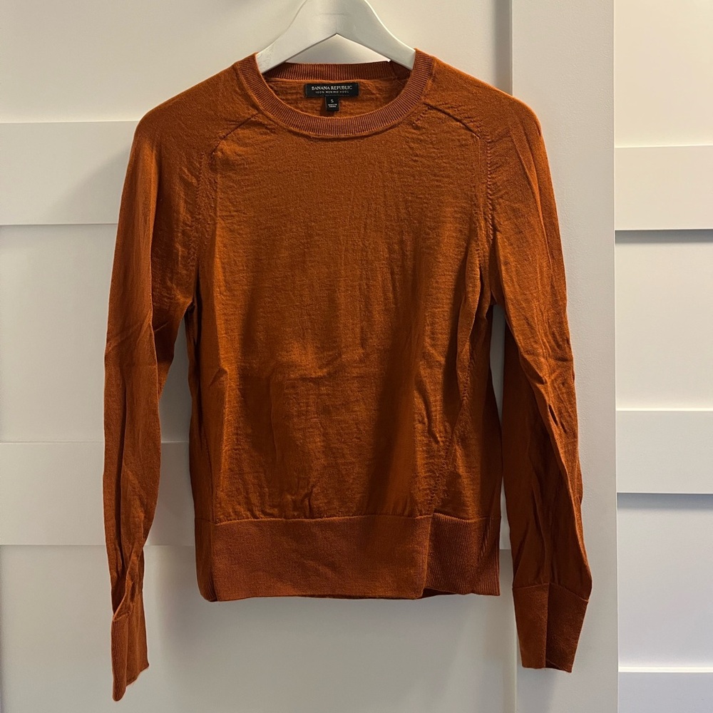 Banana Republic Rust Merino Wool Sweater